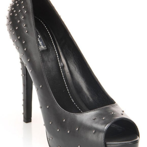 Kay Peep Toe Pump In Black - Picture 4 of 5